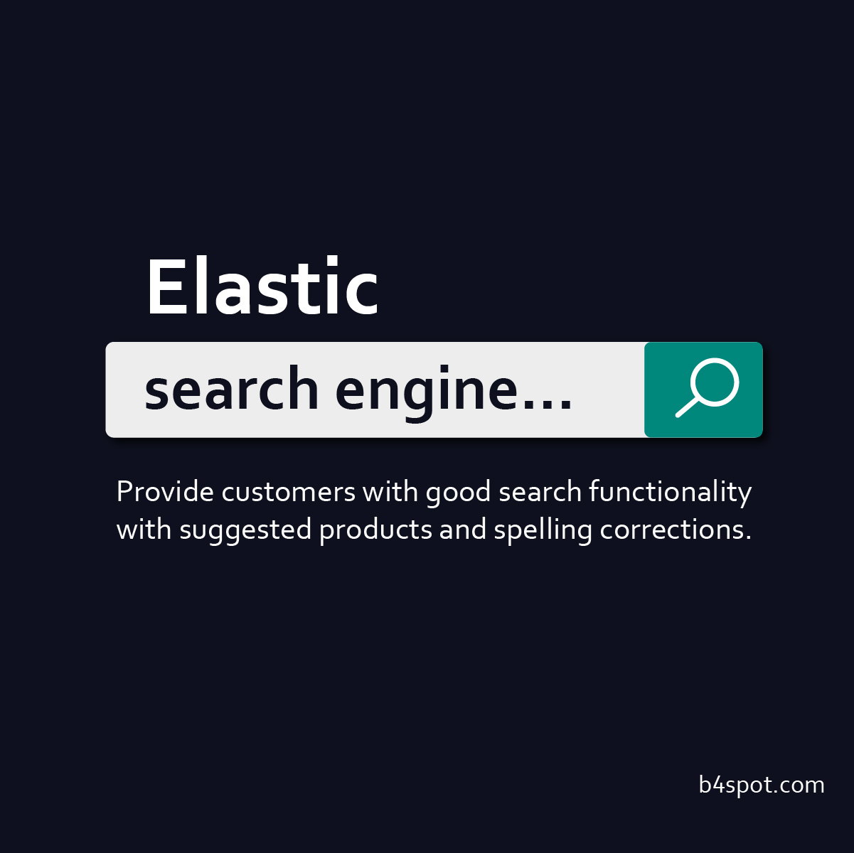 UX friendly - Elastic search engine